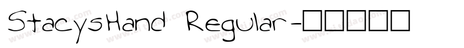 StacysHand Regular字体转换
